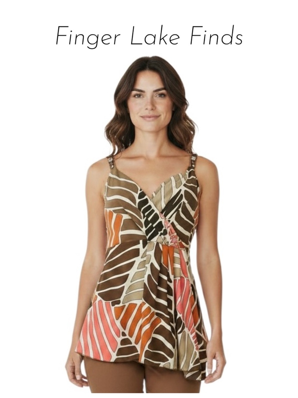 Evelyn Bejeweled Sleeveless Empire Waist Top, S